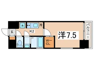 WING TERRACE MINAMIHORIE【7階】の間取り