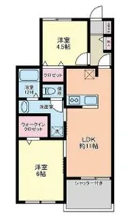 ジョイフルガーデン金山町【3階】の間取り