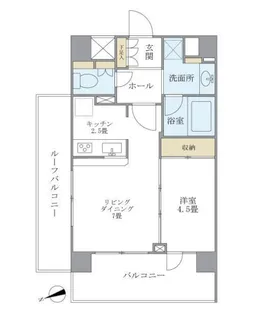 プレミアコンフォート西荻窪【4階】の間取り