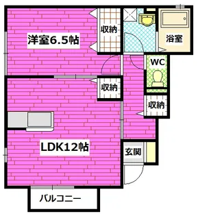 サニーコート船越 I【1階】の間取り