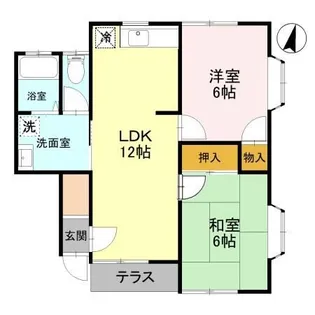 ヴェルエスト鹿沼 B【2階】の間取り