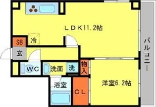 プランドール【4階】の間取り