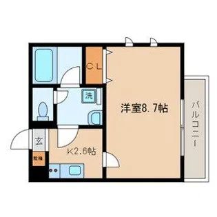 パルス中台【3階】の間取り