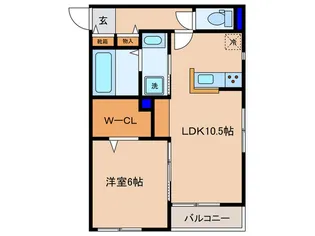 ロシェ リーブル【2階】の間取り