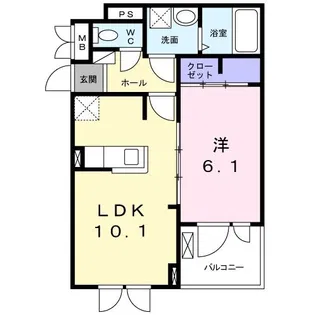 コモディ モンテII【3階】の間取り