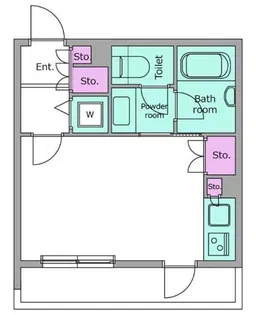 レジディア市ヶ谷【2階】の間取り