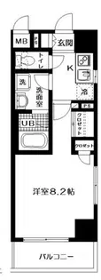 レクレドール豊洲【7階】の間取り
