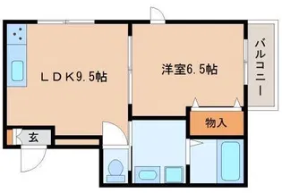 アベンチュリン【3階】の間取り
