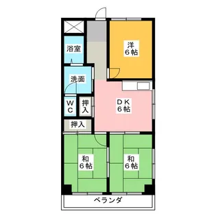 セントラルハイツ【2階】の間取り