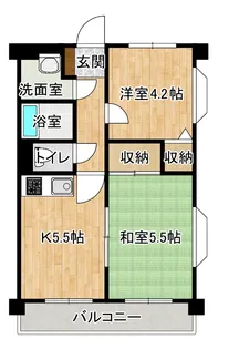 メイリタウンII【2階】の間取り