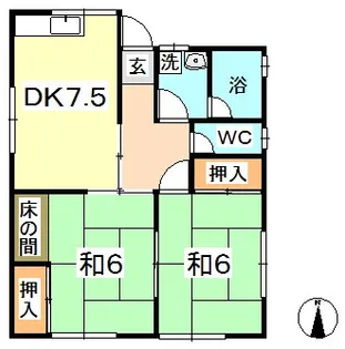 岡山県倉敷市玉島2【一戸建】の間取り