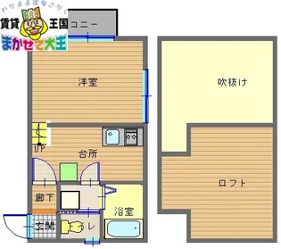 ローザロッサ新大工【1階】の間取り