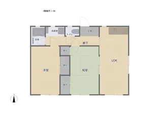 青森県十和田市元町西3【一戸建】の間取り