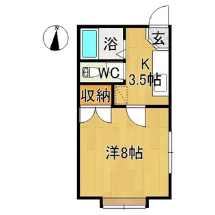 フレールナカノ【2階】の間取り