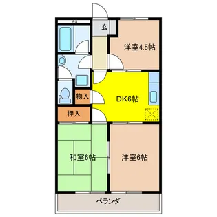 岐阜県大垣市和合本町1【マンション】の間取り