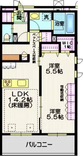 東京都大田区久が原2【マンション】の間取り