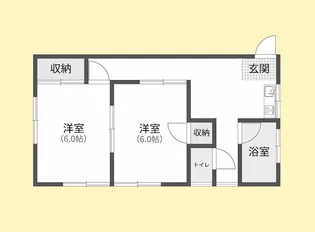 コーポ前山【1階】の間取り