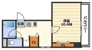 フェスタ天神【7階】の間取り