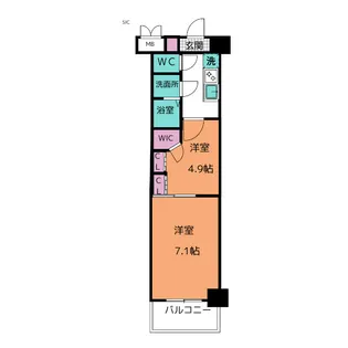 S-RESIDENCE神沢afford【2階】の間取り