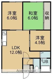 シャトークイーン【2階】の間取り