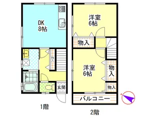 広島県江田島市大柿町飛渡瀬【一戸建】の間取り