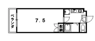 カーサフォレスト西賀茂【3階】の間取り