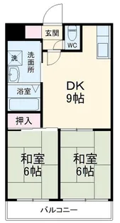 第二山嵜マンション【2階】の間取り