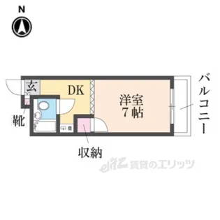 アロウンキャッスル【2階】の間取り