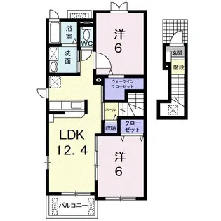 ライツェント・ヴィラ【2階】の間取り