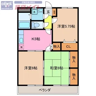 セピアガーデン【2階】の間取り