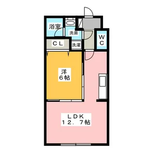 モン・サン・ミシェルII【1階】の間取り