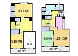 朝日プラザサウスヒルズの間取り
