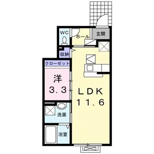 ジェルメ【1階】の間取り