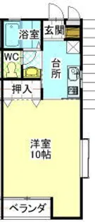 サニーハイツ【2階】の間取り