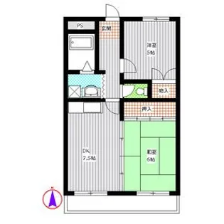 ハイツサイネリア【4階】の間取り