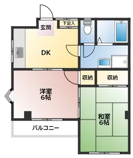 ウイングヤマセ【1階】の間取り