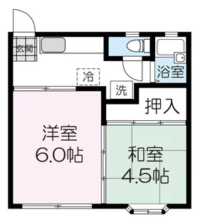 M・Oハイツ【1階】の間取り