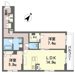 ドッゴミーム【4階】の間取り