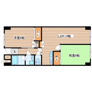 サンライフ高嶺【4階】の間取り