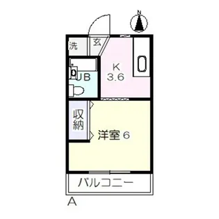 ホワイトメゾンブランセ【2階】の間取り
