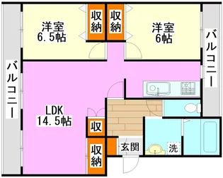 ピアレスプレイス【3階】の間取り