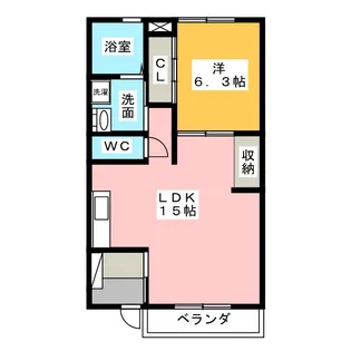 ノーザン ヒルズ【2階】の間取り