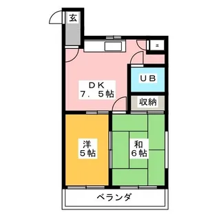 サウスウイング【2階】の間取り