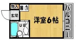 1Rの間取り画像