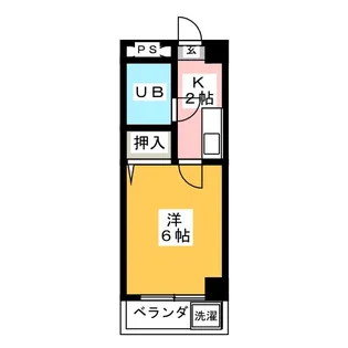 ツインアーバン21【2階】の間取り