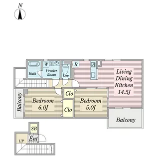 Patio Verde【2階】の間取り