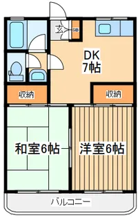 カノン立川西【1階】の間取り