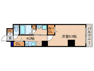 仮)グロスロシェ七条【1階】の間取り