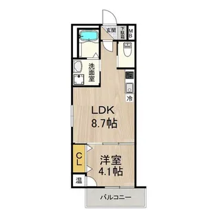 グラースコート【2階】の間取り