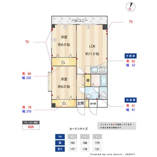 愛知県名古屋市北区上飯田東町1【マンション】の間取り